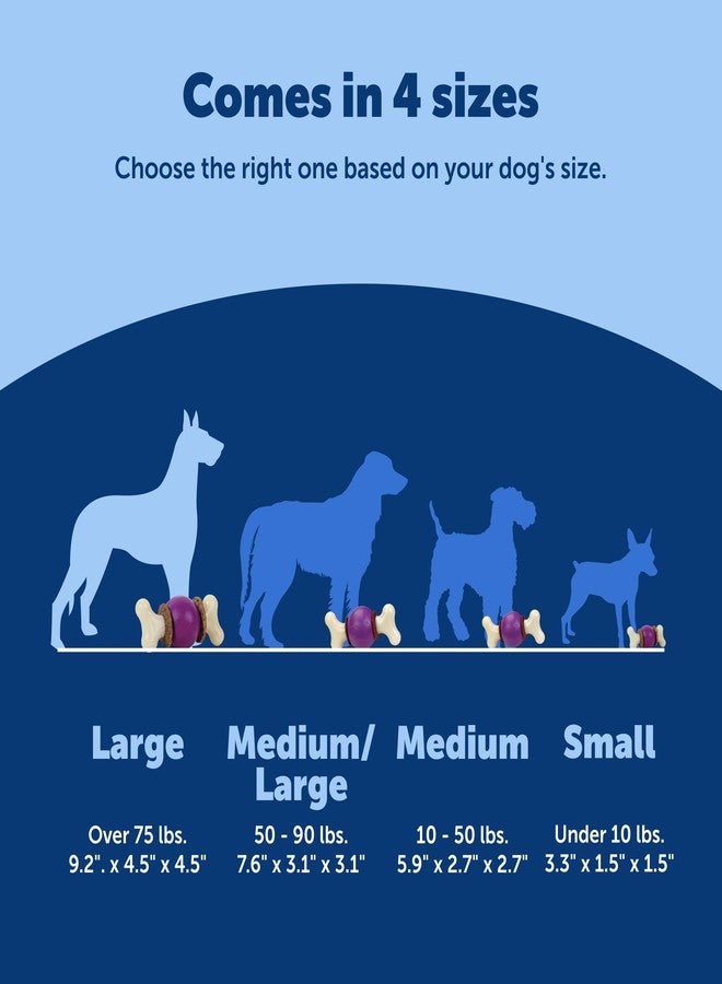 بيت سيف عظمة بيت سيف بيزي بادي النطاطة - لعبة تغذية بطيئة قابلة للتعديل 3 في 1 مع حلقات مكافآت قابلة لإعادة التعبئة - تنظف الأسنان واللثة، وتعالج الملل، وتبطئ عادات الأكل - حجم كبير - للكلاب التي يزيد وزنها عن 75 رطلاً - Image 5