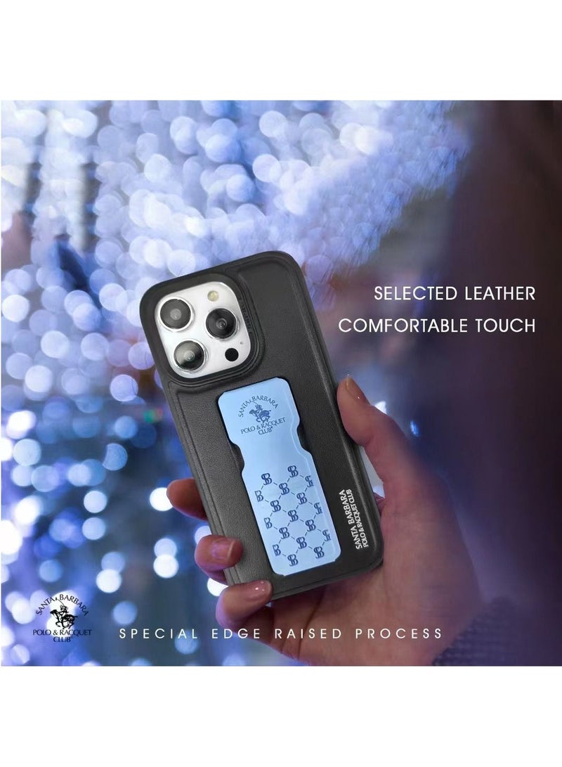 Parker Series Magnetic Bracket Phone Case with Ultra-Thin Stand for iPhone 14 Pro - Grey