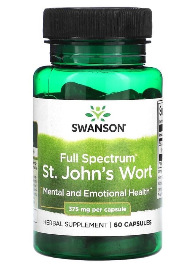 SWANSON Full Spectrum St. John's Wort 375 mg 60 Caps