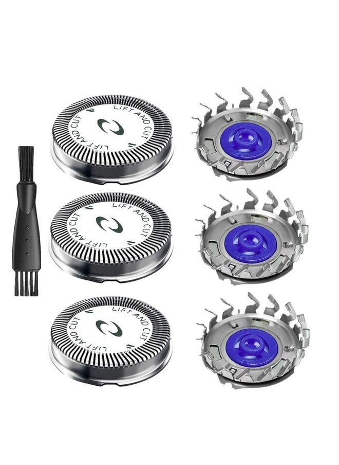 BECHY - Hq56 Replacement Shaver Heads For Philips Norelco Hq3 Hq4 Hq55 Hq56 Hq6 3Pcs Replacement Shaver Head Compatible With Hq300 Hq442 Hq916 Hs190 Hq6990 Electric Shavers Etc. - Image 1