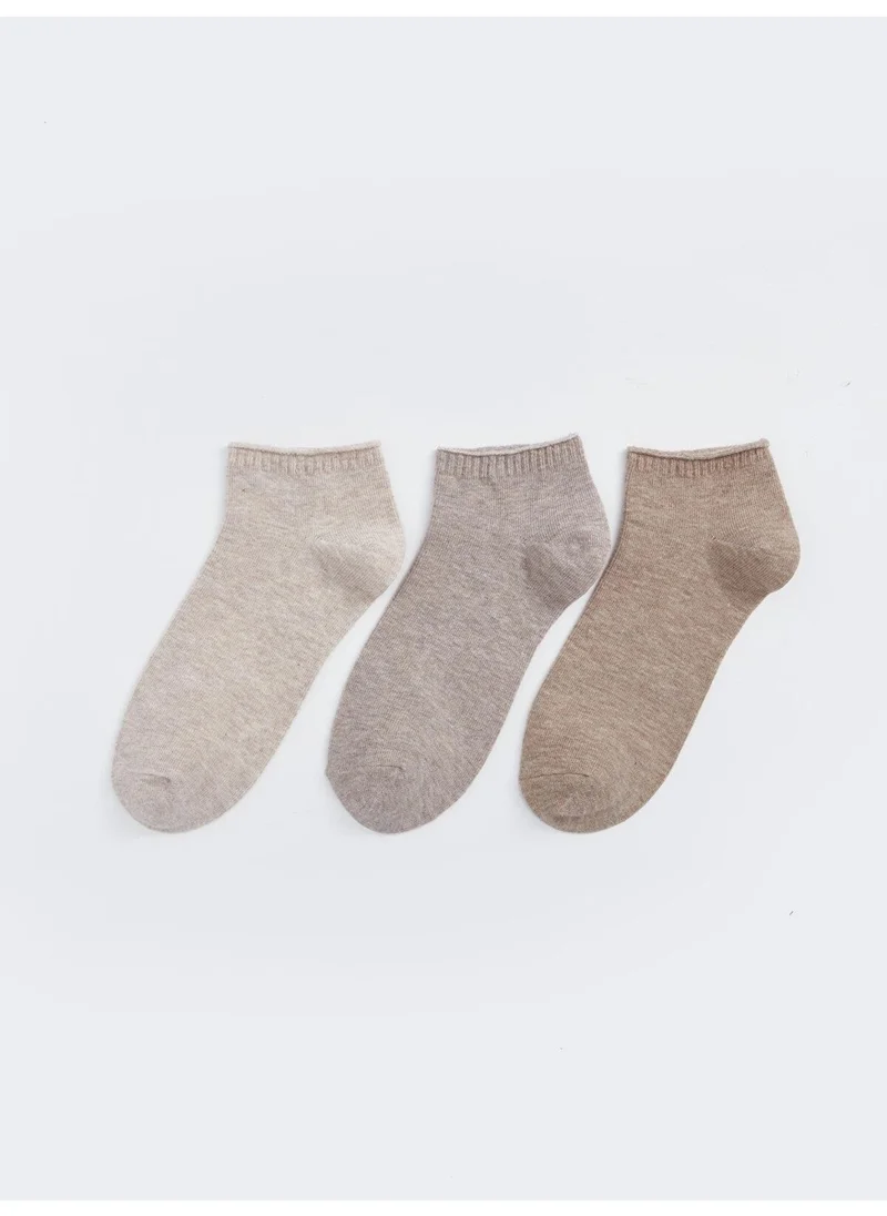 ال سي وايكيكي Dream Women's Plain Ankle Socks 3 Pack