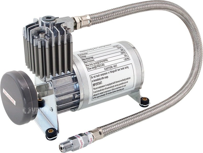 Vixen Horns 0.5 Gallon (2 Liter) Train/Air Horn Tank with 150 PSI Compressor Onboard System/Kit 12V VXO8805 - Image 4