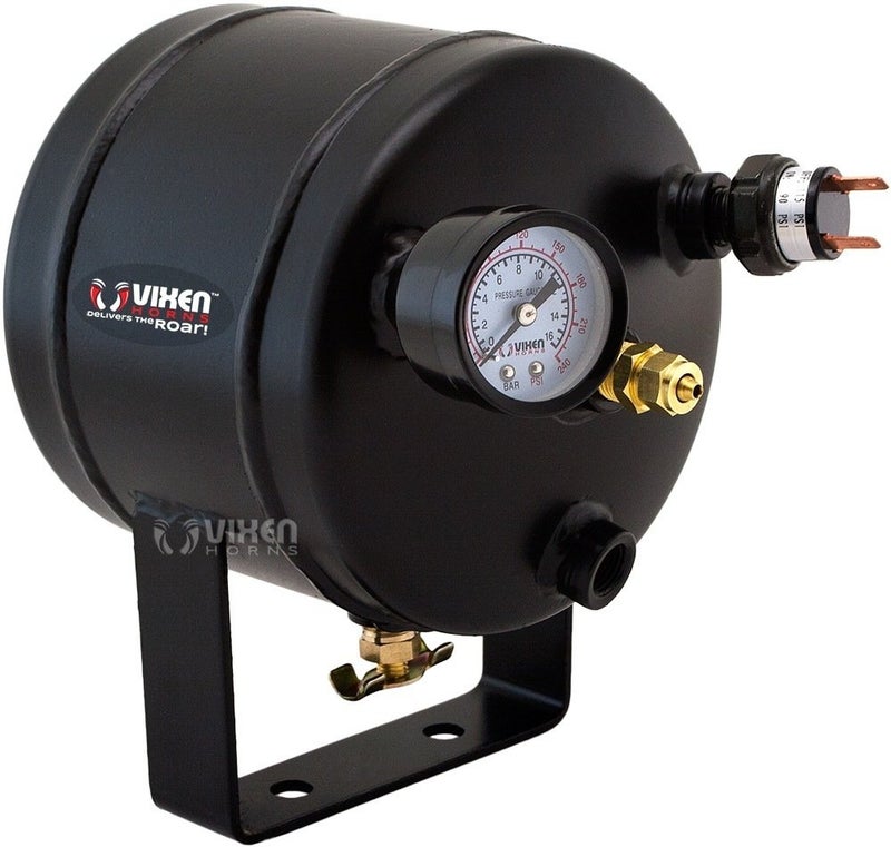 Vixen Horns 0.5 Gallon (2 Liter) Train/Air Horn Tank with 150 PSI Compressor Onboard System/Kit 12V VXO8805 - Image 2