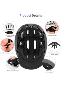 ULIP Smart Bicycle Helmet With Front Rear Led Light Detachable Visor And Lining For Adults Men Women Bike Skateboard Cycling Roller Scooter Commute  - Image 2