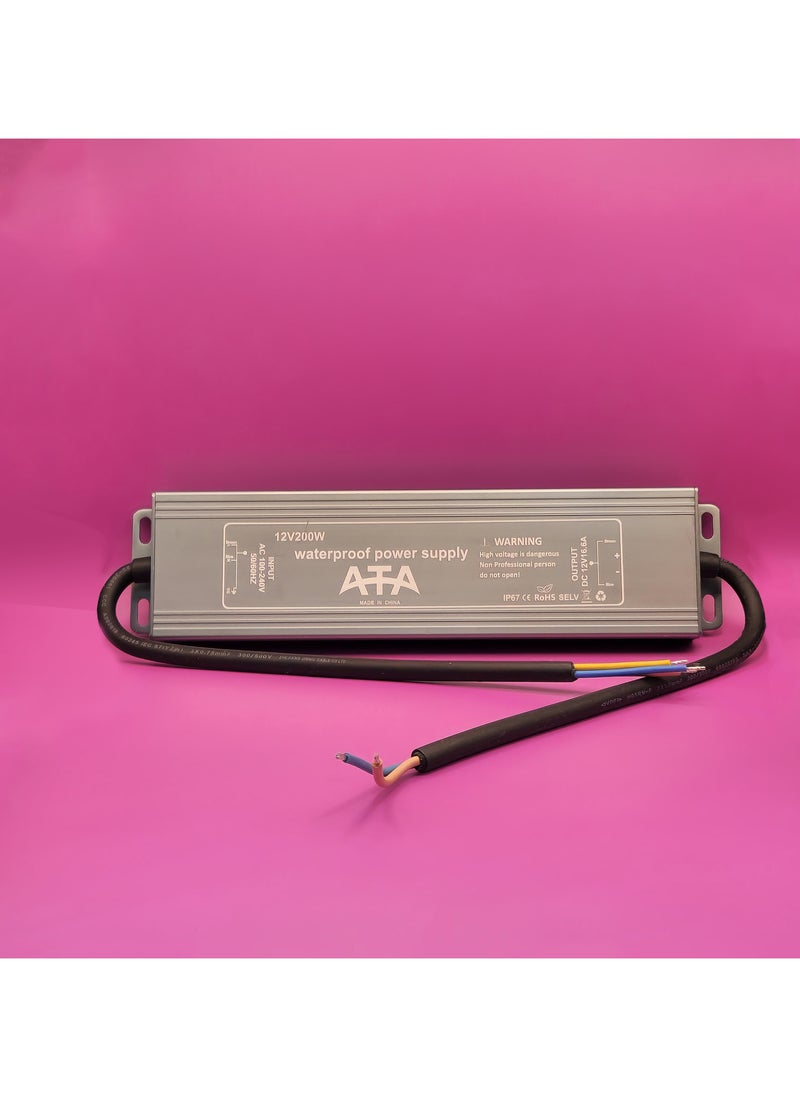ATA 12V200W Power Supply IP67 Waterproof Transformer  - Image 1