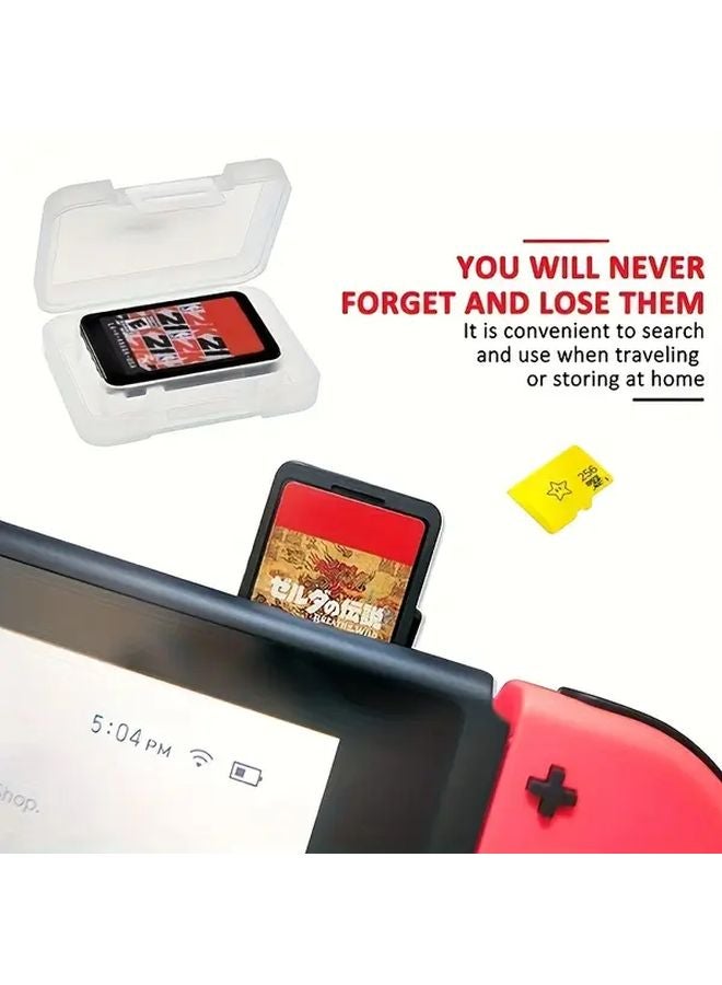 4pcs Clear Plastic Cartridge Holders For Nintendo Switch Game Cards And Memory Cards - Image 4