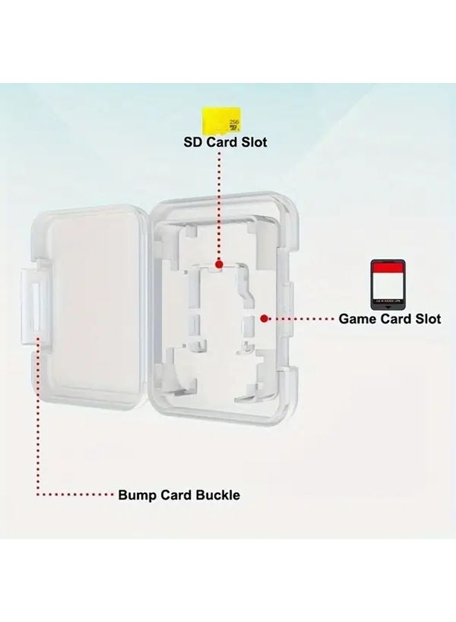 4pcs Clear Plastic Cartridge Holders For Nintendo Switch Game Cards And Memory Cards - Image 3