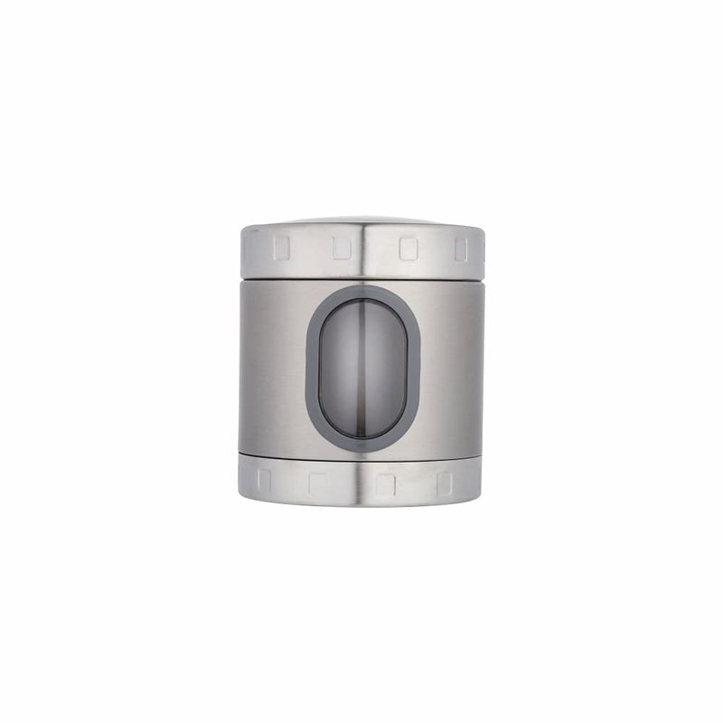 DUBBLIN Stainless Steel Storage jar container Fresher screw lid transparent visible window food safe steel Storage container 750 ml, 1 Piece, Silver - Image 1