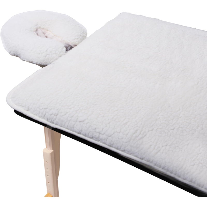 ForPro Professional Collection ForPro Premium Fleece Massage Pad Set, Extra Soft, Hypoallergenic, for Massage Tables, Includes Pad and Face Rest Cover, 31â€ W x 72â€ L - Image 1