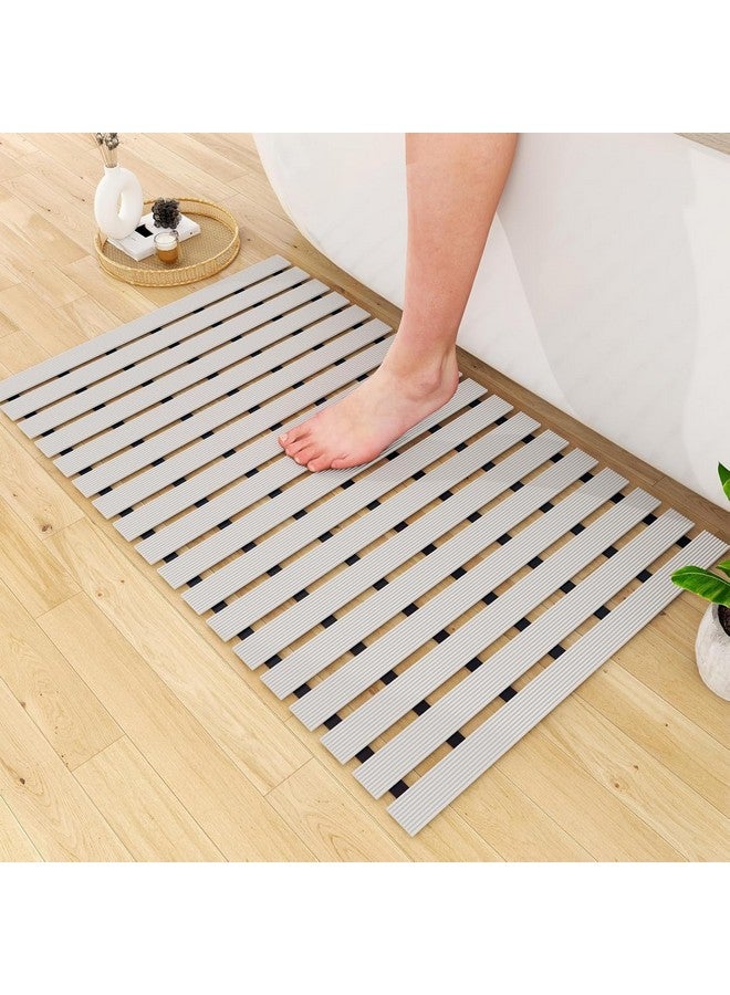 Eurotex Anti Skid Mat for Bathroom Floor, Anti Slip Shower Mat for Bath, Kitchen, Pool and Wet Area, (PVC, 43x61 cm, Grey) - Image 2