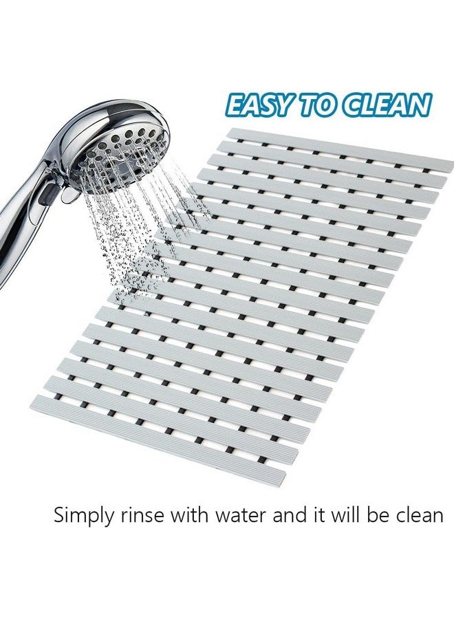 Eurotex Anti Skid Mat for Bathroom Floor, Anti Slip Shower Mat for Bath, Kitchen, Pool and Wet Area, (PVC, 43x61 cm, Grey) - Image 5