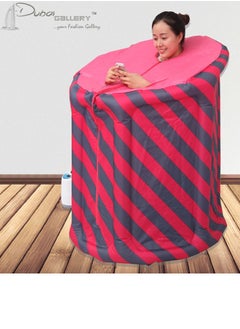 DubaiGallery Electric Portable Home Sauna System Pink/Blue/Black  - Image 1