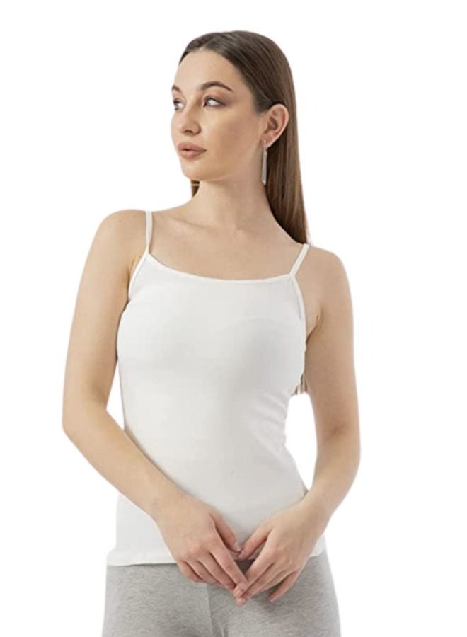 Carina Thin strap cotton T-shirt - Image 1