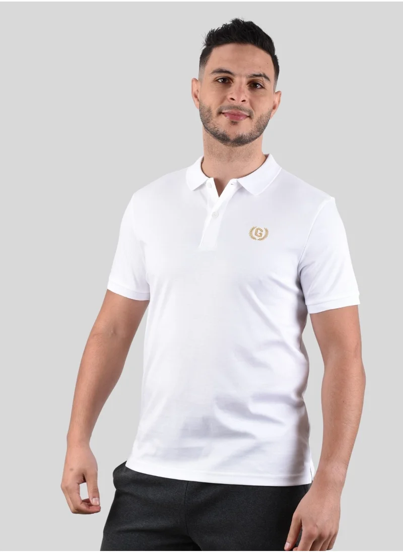 جيوردانو Men's Liquid Touch Polo  - White