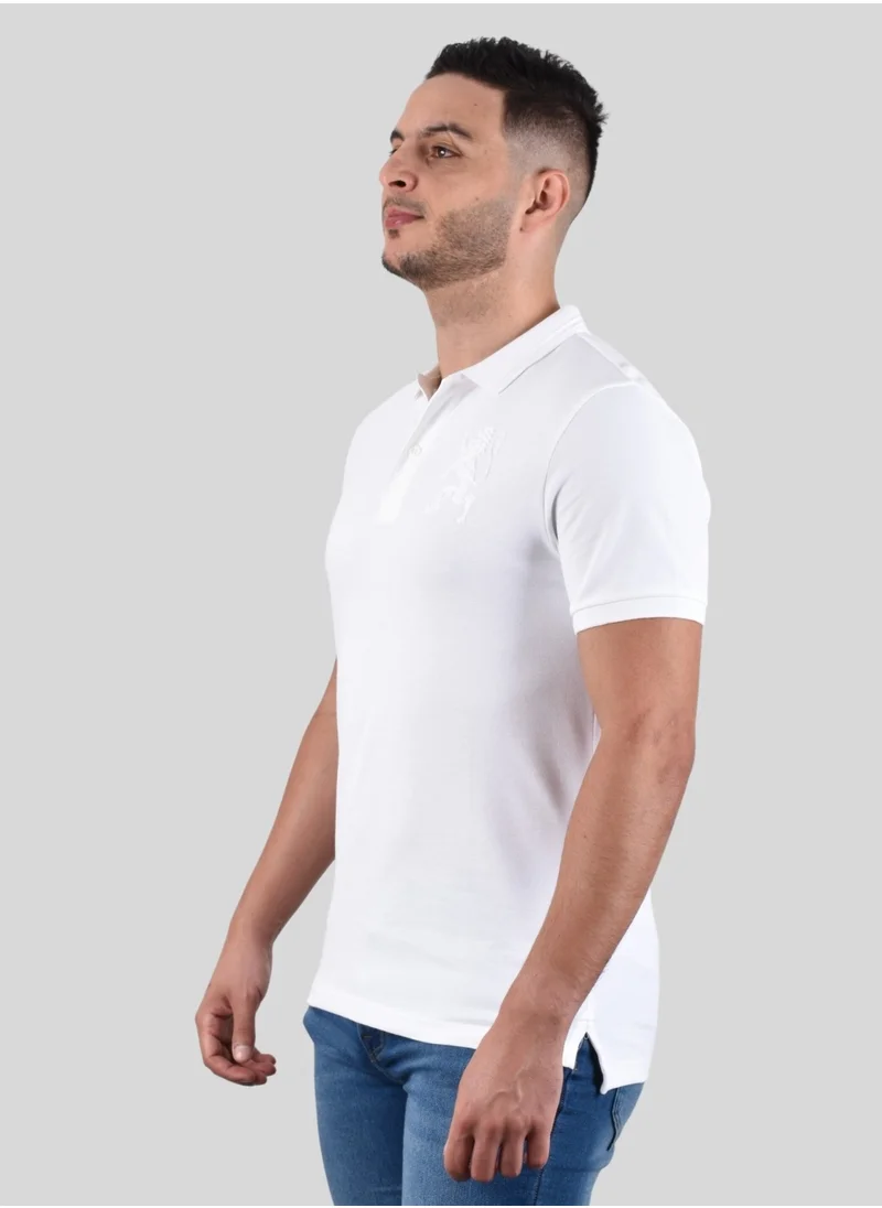 جيوردانو Men's Liquid Touch Polo  - White