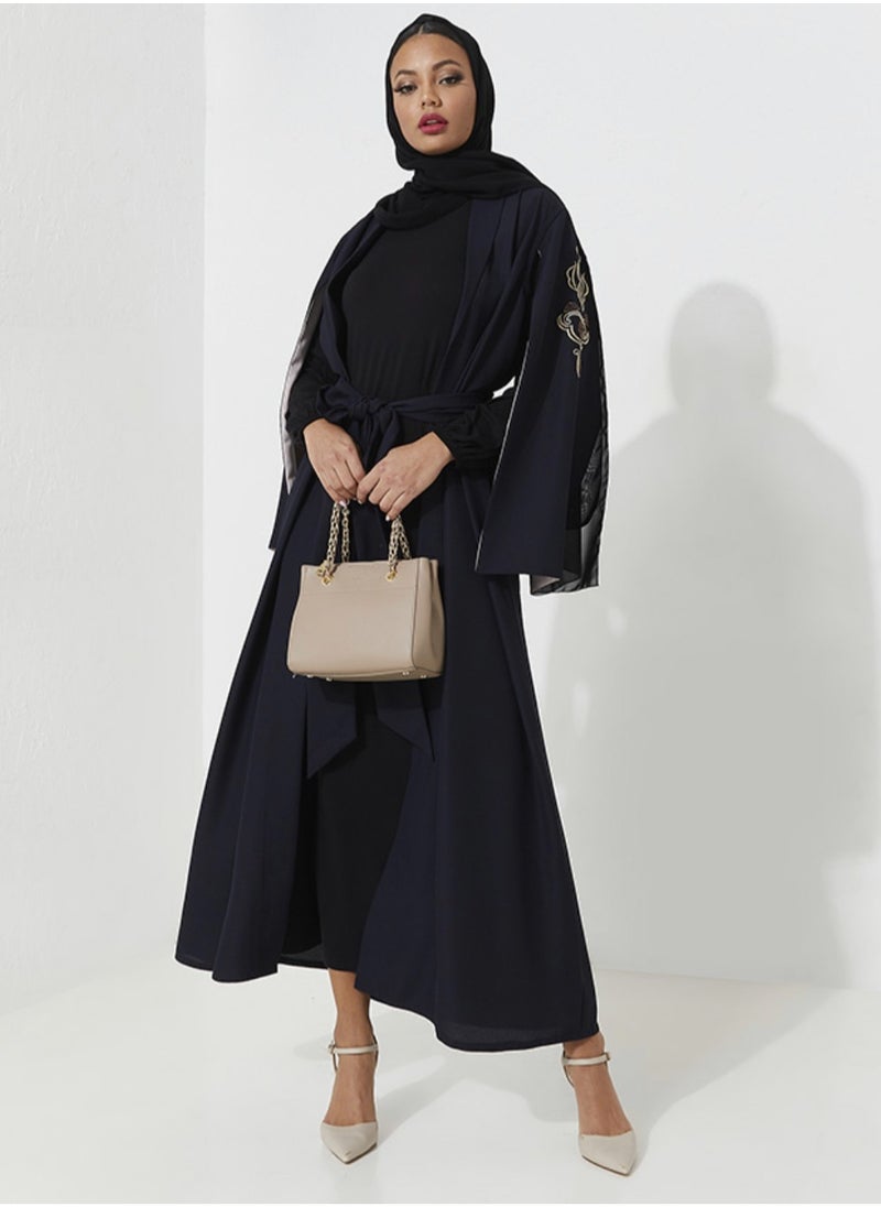 Rosette Abaya Navy Royal  - Image 1