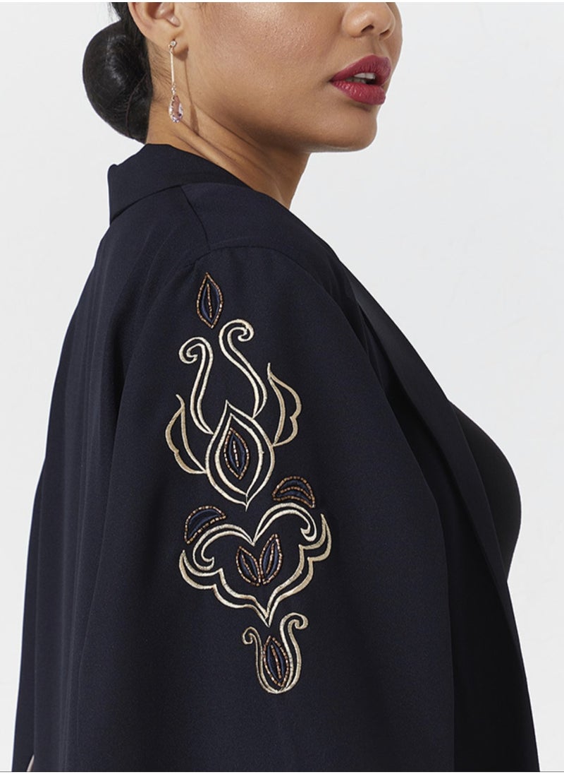 Rosette Abaya Navy Royal  - Image 2
