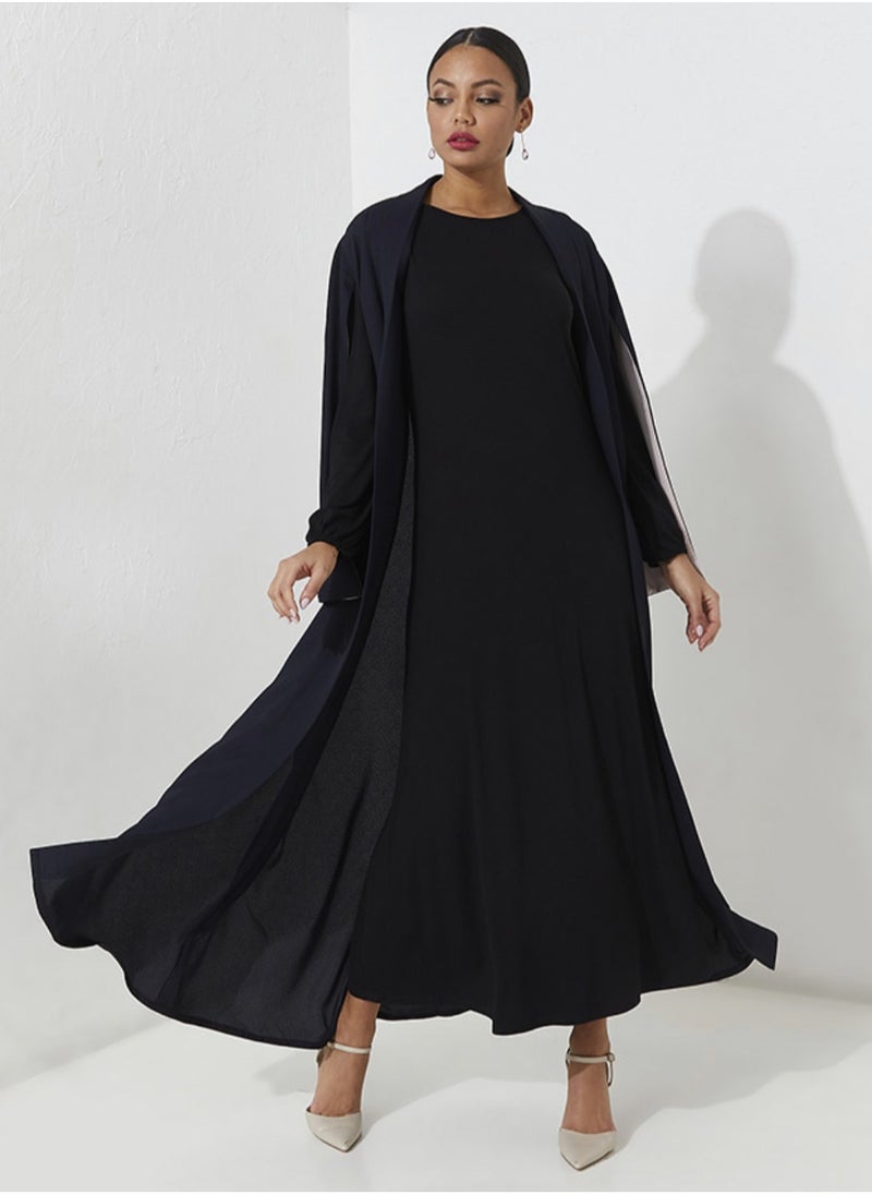 Rosette Abaya Navy Royal  - Image 3