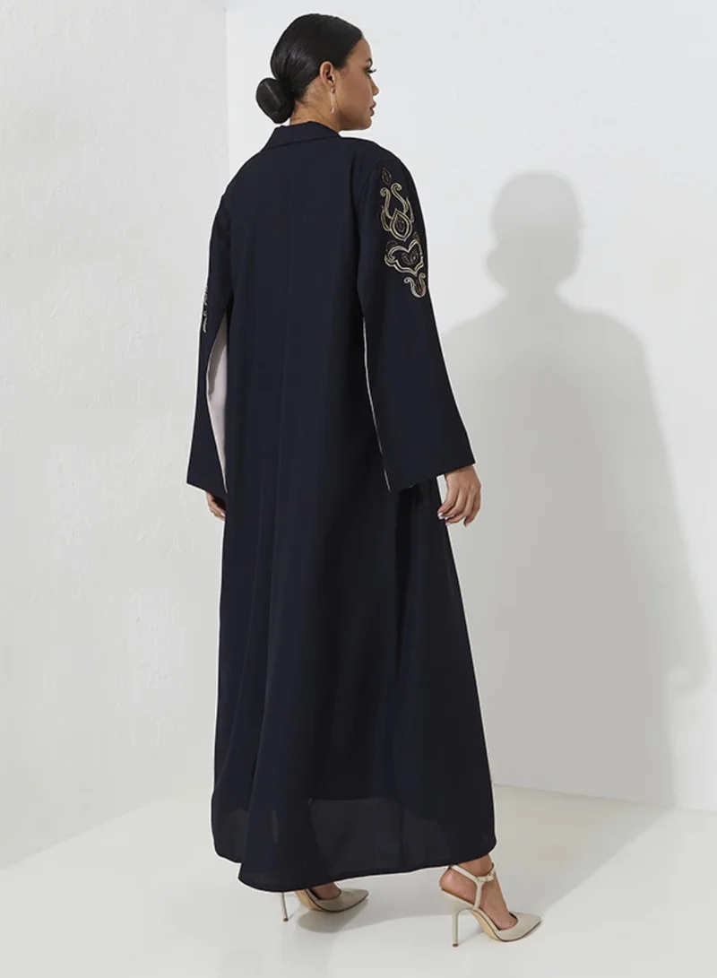 Rosette Abaya Navy Royal