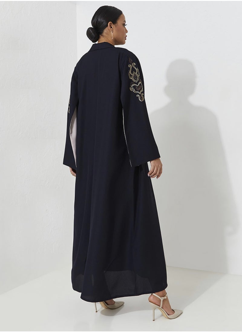 Rosette Abaya Navy Royal  - Image 4