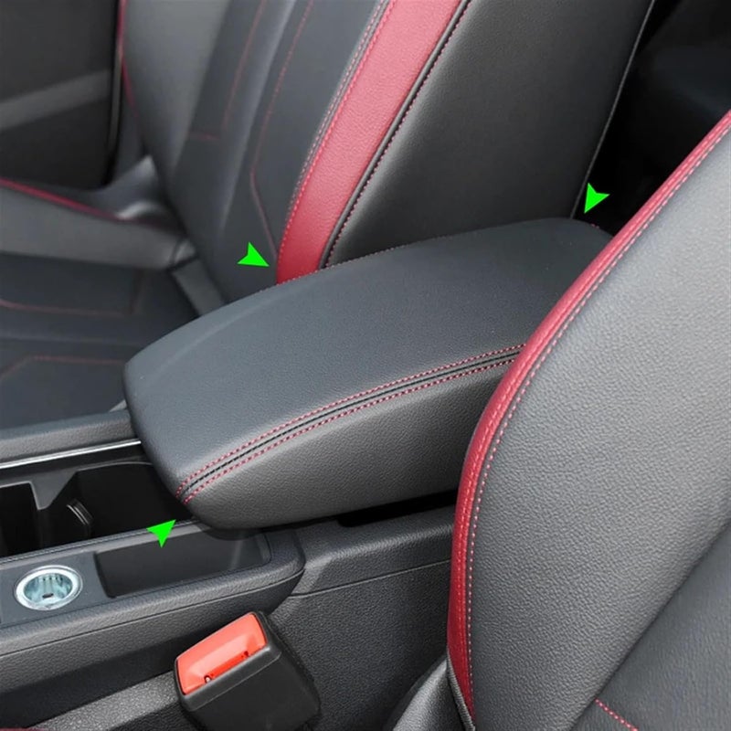 QASULER Microfiber Leather Armrest Cover for Audi Q3 2019 - Image 4