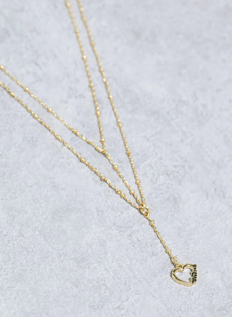 Juicy Couture Heart Drop Necklace