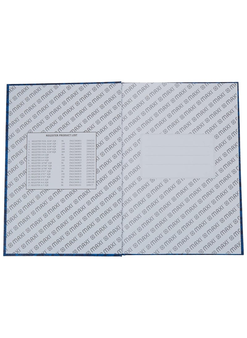 Maxi 5-Piece A4 Size Register Book 96 Sheets Blue Cover - Image 4