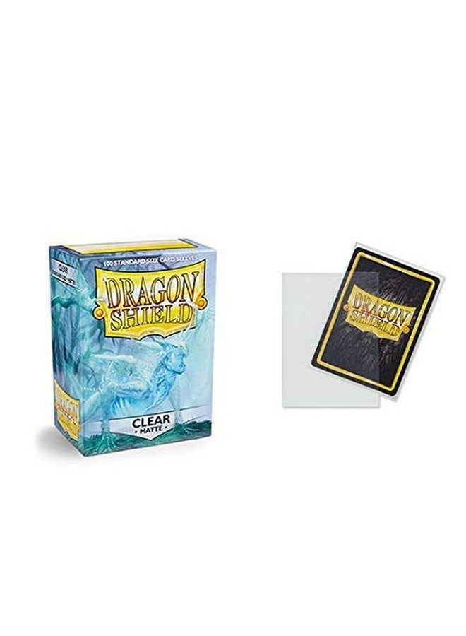 dragon shield 5 عبوات دراجون شيلد مات شفافة حجم قياسي 100 قطعة أكمام بطاقات قيمة مجموعة! - Image 3