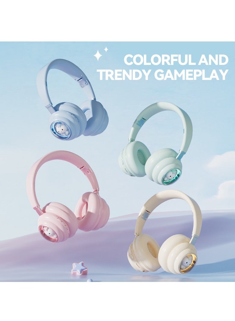 GULFLINK KE-30 Wireless Headset Over-Ear Headphones Bluetooth Pc Gaming Headphones Blue  - Image 3