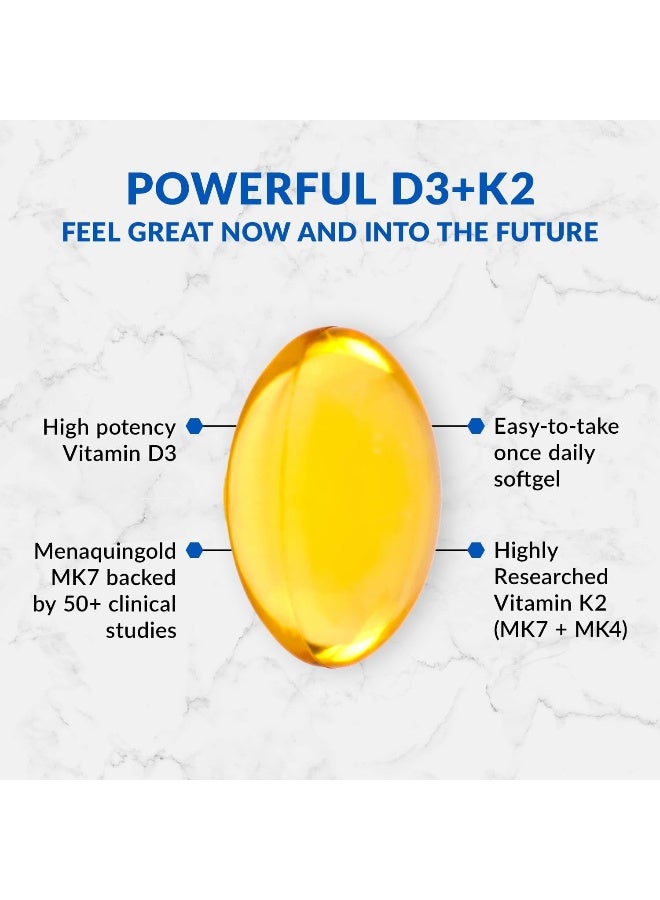 BioTrust Sol Joy Vitamin D3 & K2 Softgels for Wellness - Image 2