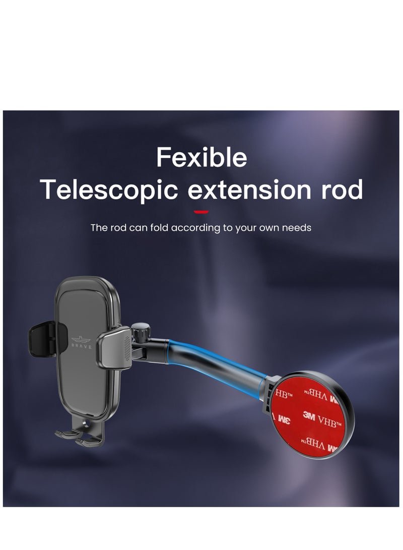 Brave Universal Phone Mount for Car, Hands-Free Car Phone Holder Mount, Automobile Cell Phone Holder 360° Rotatable for Dashboard/Center Console Fit for iPhone 15 Pro Max/ 15 Plus and All Smartphones - Image 4