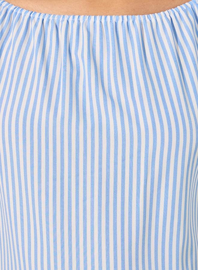 Styli Printed Striped Wide Leg Jumpsuit - Image 3