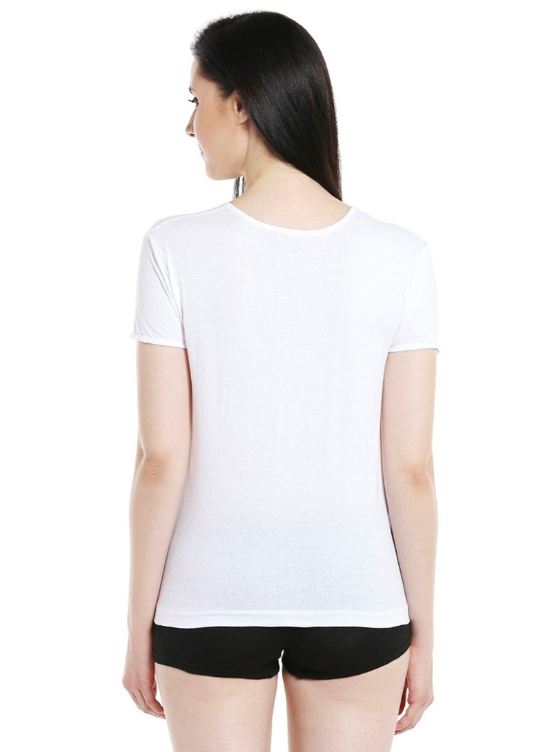 BYC WOMEN'S COTTON UNDERSHIRT (PACK OF 3) - WHITE  - Image 5