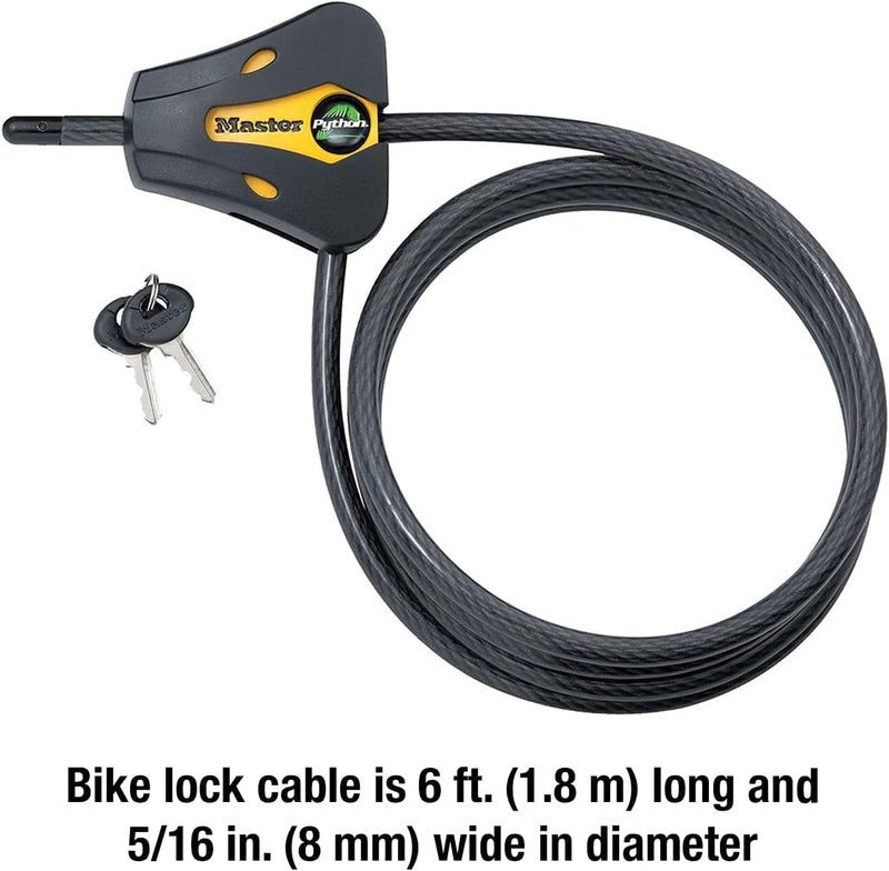 MasterLock - Keyed Alike Trail Camera Python Adjustable Cable Locks w/6 Keys, 8419KA-3 - Image 5