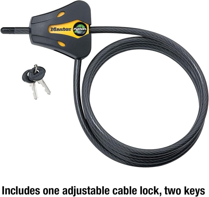 MasterLock - Keyed Alike Trail Camera Python Adjustable Cable Locks w/6 Keys, 8419KA-3 - Image 4