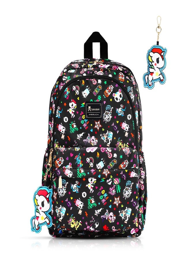 Tokidoki حقيبة ظهر توكيدوكي يونيكورنوا حقيبة سفر لطيفة لحاسوب محمول للنساء حقيبة عادية خفيفة الوزن من قماش القنب حقيبة نهارية حقيبة يد (حقيبة ظهر-باك cs) - Image 1