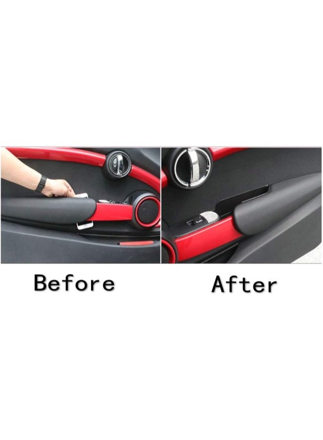 كلاراكو مقبض مسند ذراع باب السيارة الداخلي صندوق تخزين مسند الذراع حامل صينية لغطاء الهاتف النحاسي F55 الصلب منظم ملحقات التصميم المعدلة - Image 2