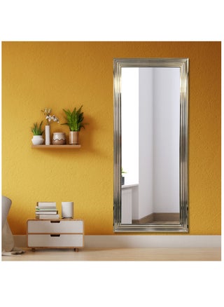 Strong Full-Length Dressing Mirror 75x175cm | Large Rectangular Wall-Mounted Mirror for Bedroom, Living Room, Foyer | Thick PVC Frame for Durability & Modern Home Décor - Silver - pzsku/ZAA81D5C52E6B716DE9BEZ/45/_/1646857040/d84a5db1-237c-42e0-9dd0-a57fcd41d5bf