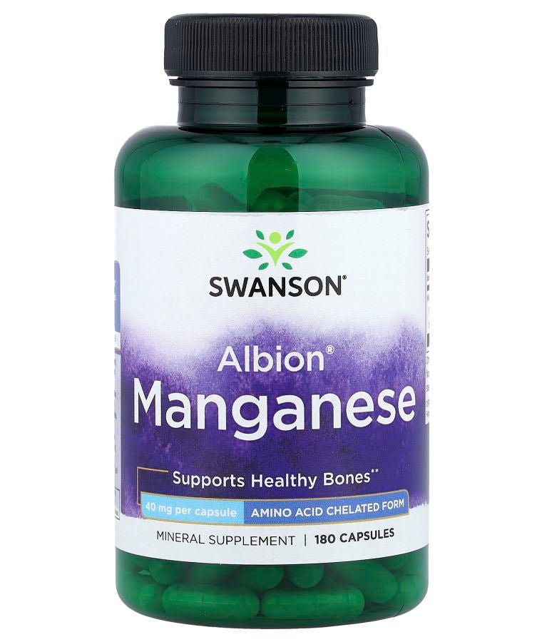 SWANSON Albion® Manganese 40 mg 180 Capsules