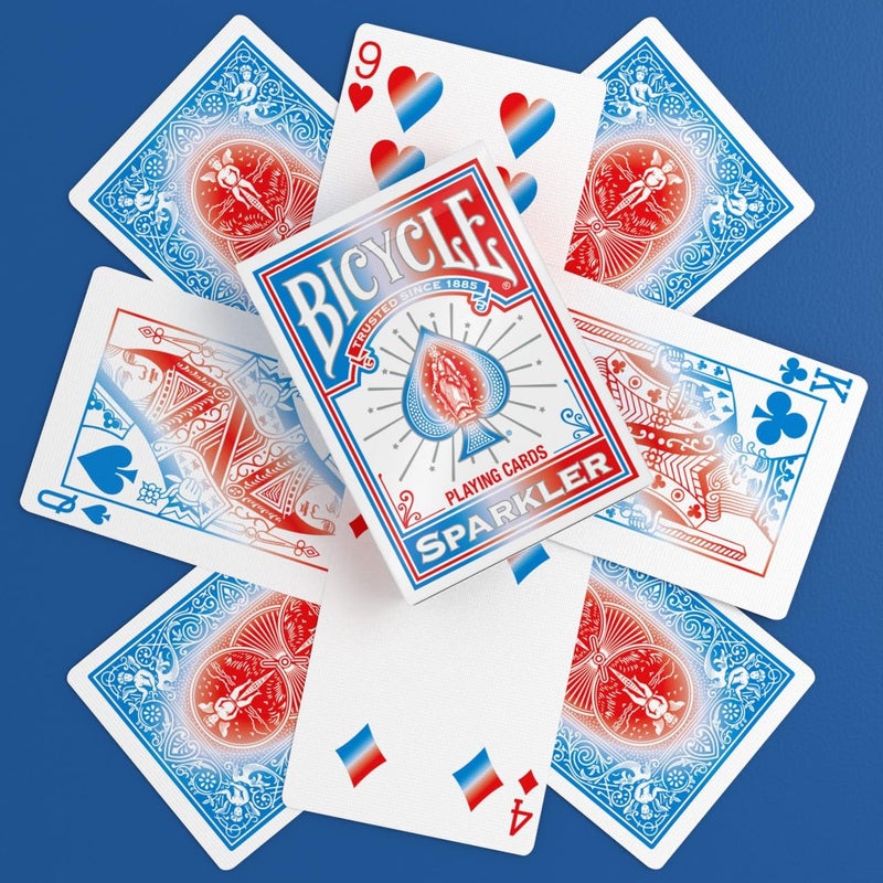 Bicycle Sparkler Playing Cards â€“ Made in USA - Tribute to American Flag & Dazzling Fireworks Deck, Bold Patriotic Collectible Card Set for Fourth of July Parties, Americana Gifts, Family Game Night - Image 4