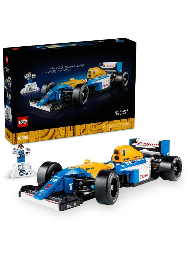 LEGO Icons Williams Racing Fw14B & Nigel Mansell 10353 (799) Pieces