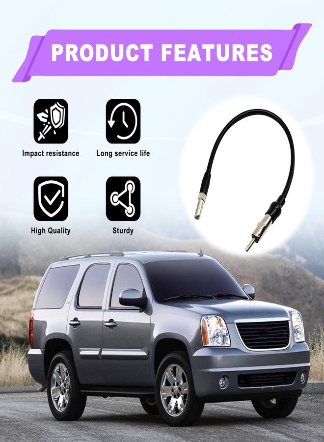 NOTISH Car Radio Antenna Adapter Male Plug Stereo FM AM Upgrade Suit - Compatible with 2006-2014 GM Chevrolet GMC Cadillac Pontiac - Image 5