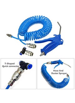 MATIES MATIES Air Blow Gun Kit Air Duster Cleaning Nozzle with Hose Pressure Valve  - Image 3