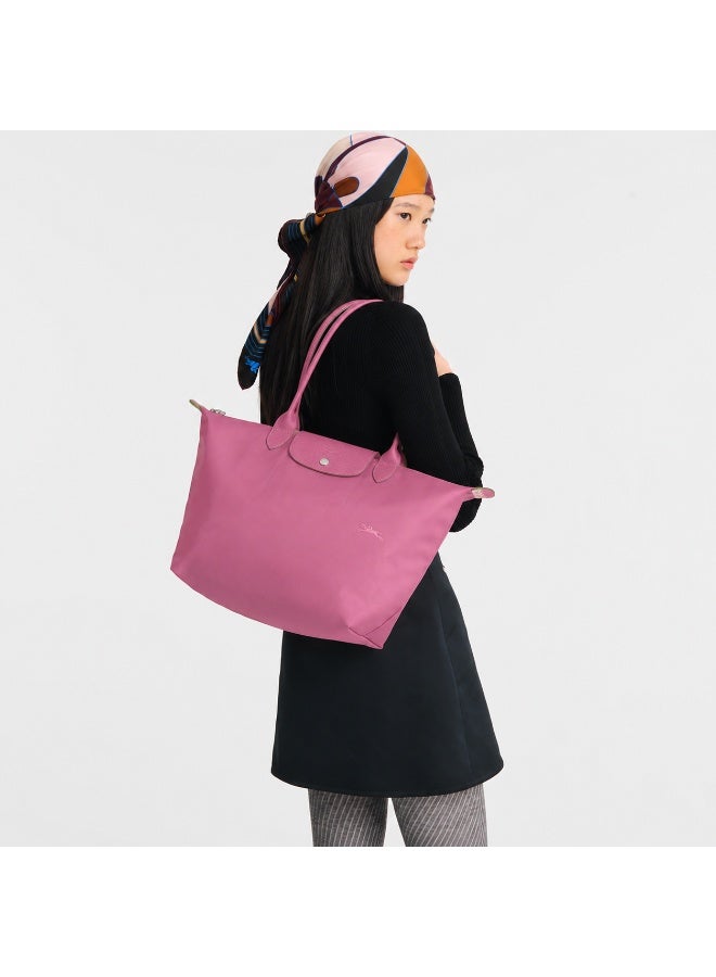 Longchamp Le Pliage 70th Anniversary Eco Edition Large Foldable Tote Bag - Dusty Pink - Image 2
