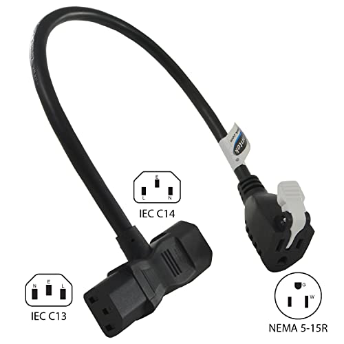 Conntek 1.5-Feet, Dr. T-Xtra Cord IEC C13/C14 Plug to U.S 3 Prong Connector - Image 4