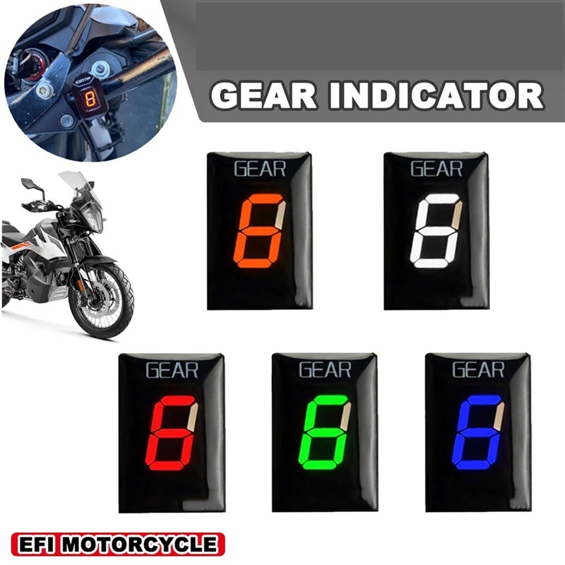 Vuzmode Motorcycle Gear Shift Indicator - Green Bracket - Image 3
