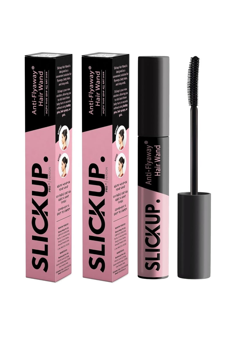 التقطير مجموعة من 2 عصا تثبيت الشعر SLICKUP المضادة للتطاير، عصا تثبيت الشعر للشعر المجعد، عصا تثبيت الشعر المتطاير، مثبت شعر الأطفال، عصا تثبيت الشعر لتصفيف ناعم - Image 1