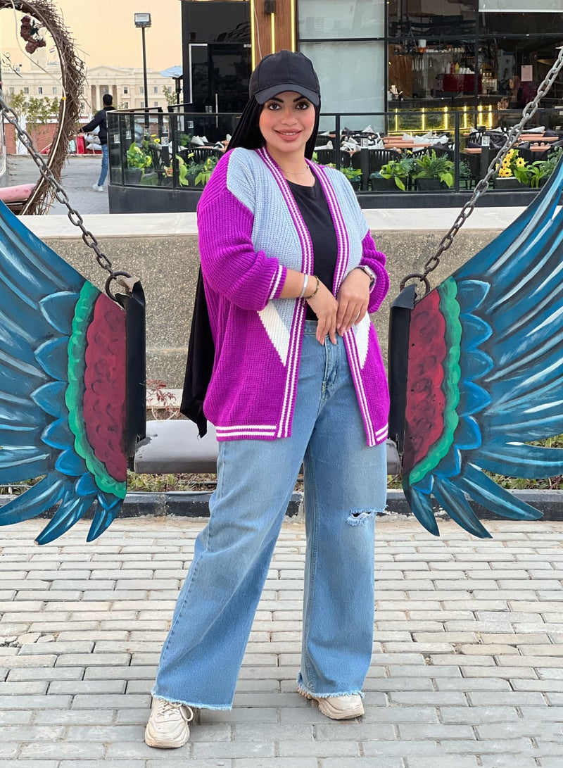 Puritopia Open Multicolor Trico Jacket - Image 1
