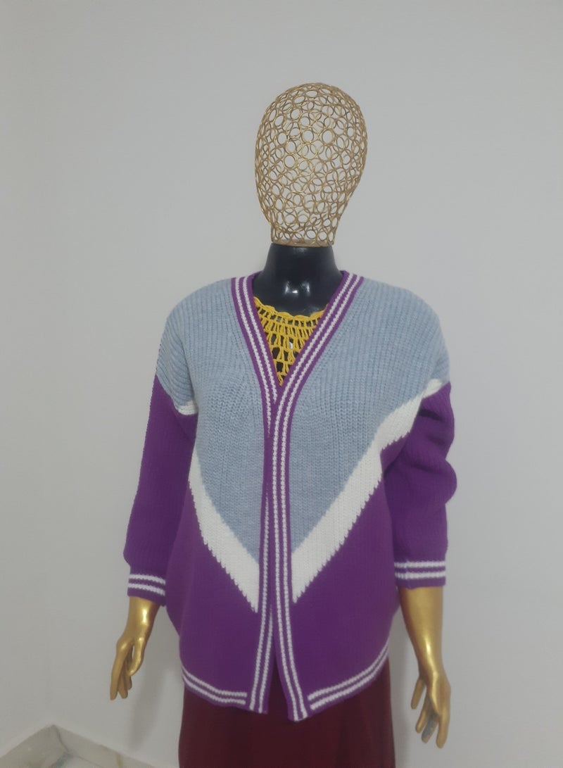 Puritopia Open Multicolor Trico Jacket - Image 3