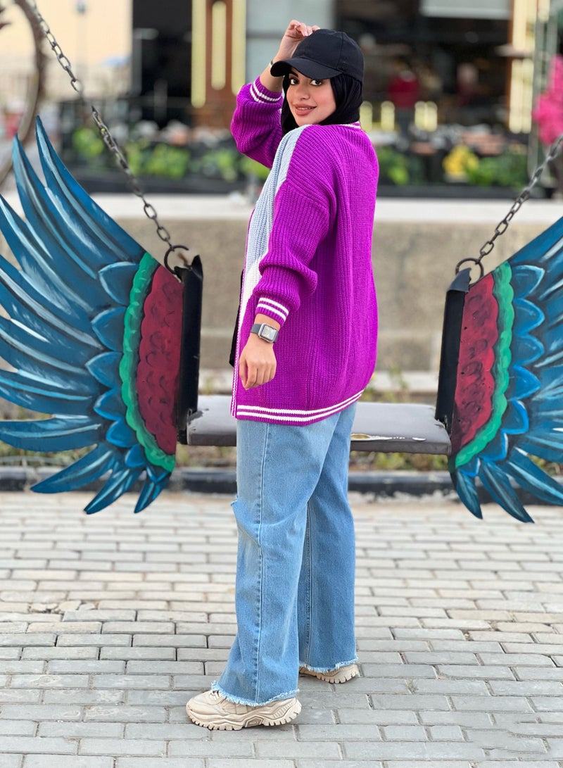 Puritopia Open Multicolor Trico Jacket - Image 2